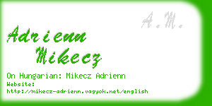 adrienn mikecz business card